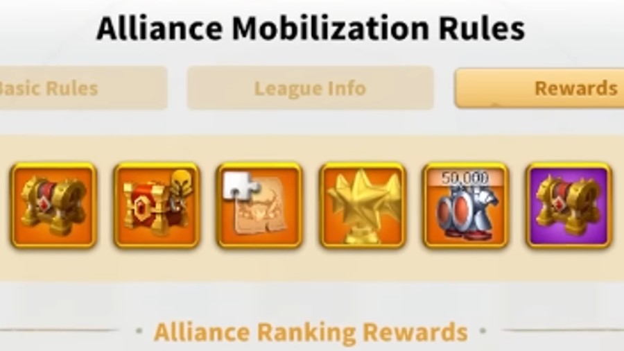 Alliance Mobilization Event Rewards