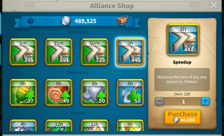 Alliance shop