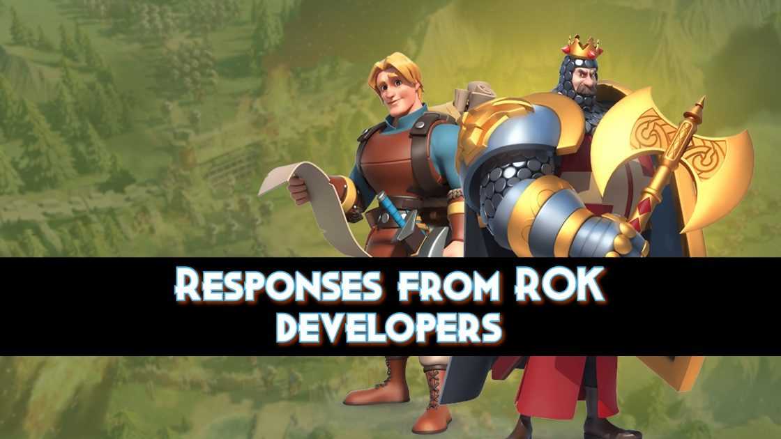 Responses from ROK developers 11/6/2021