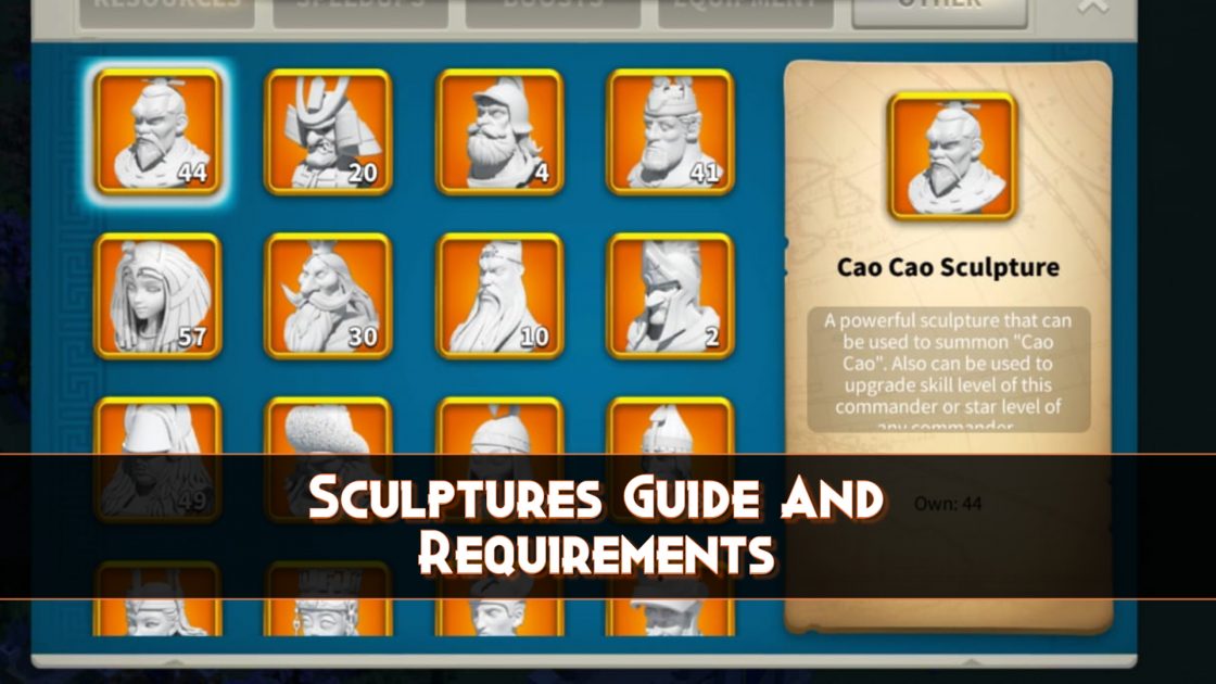 Rise of Kingdoms Sculptures Guide And Requirements