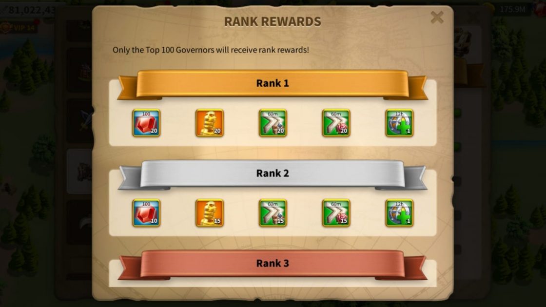Rise Of Kingdoms Protect The Supplies individual rewards