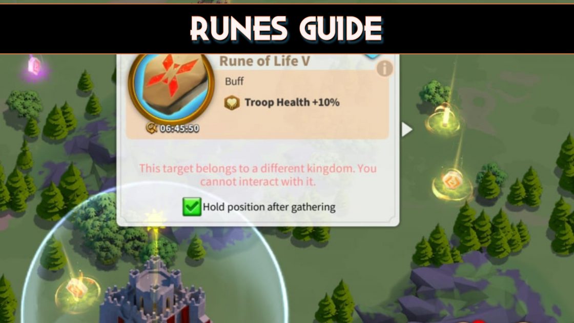 Rise Of Kingdoms Runes Guide