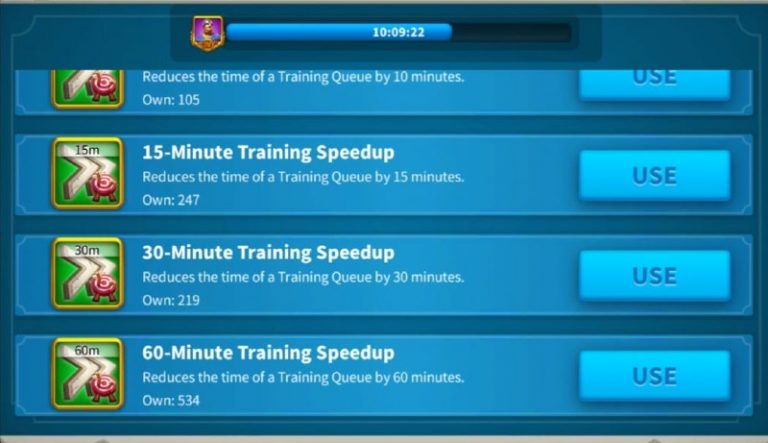 Rise Of Kingdoms Training Speedups guide