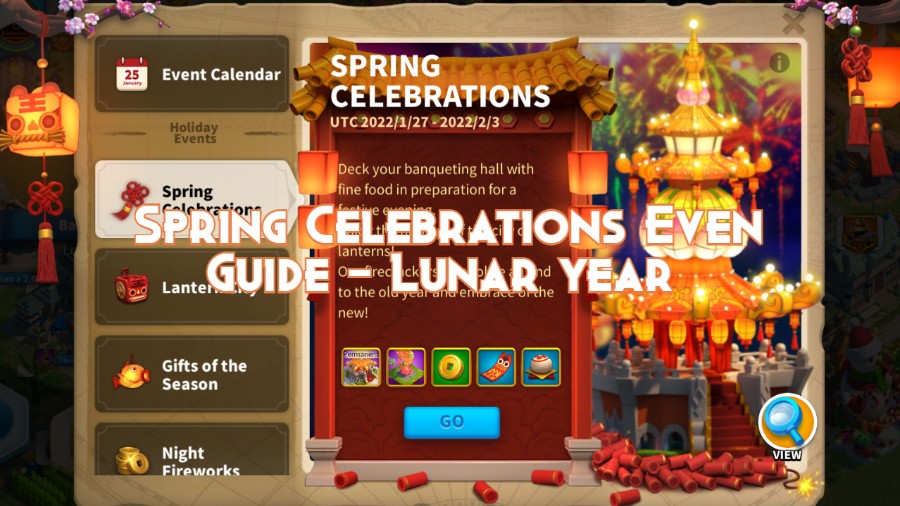 Spring Celebrations Even Guide - Lunar year
