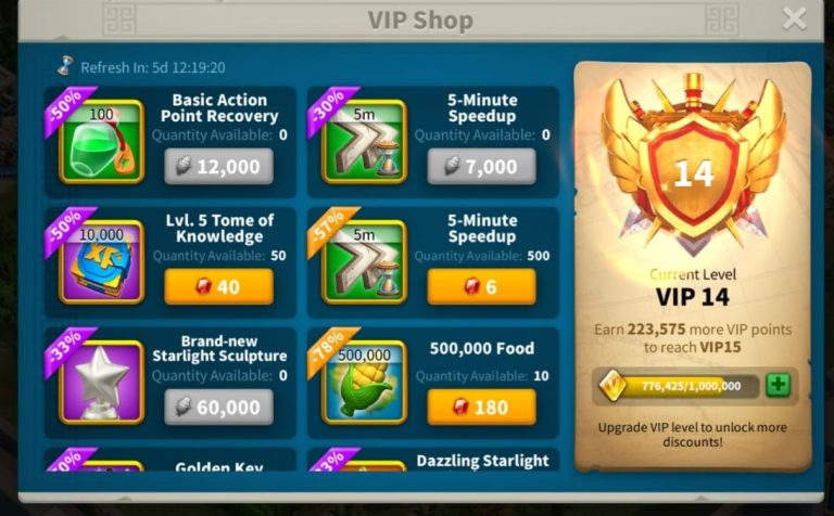 VIP Shop